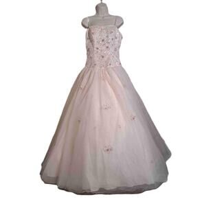 MoriLee By Madeline Gardner Ivory Beaded Flower Wedding Gown Dress